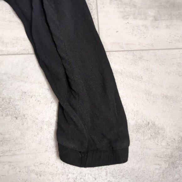 3/$20 Seductions Black Harem Pants Elastic Waist Flowy Pull On Lightweight - Picture 5 of 8